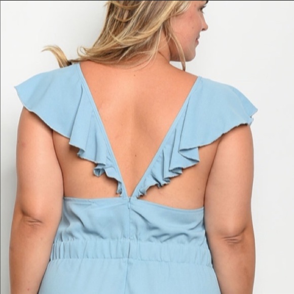 NWT Light Blue Jumpsuit - Picture 5 of 5
